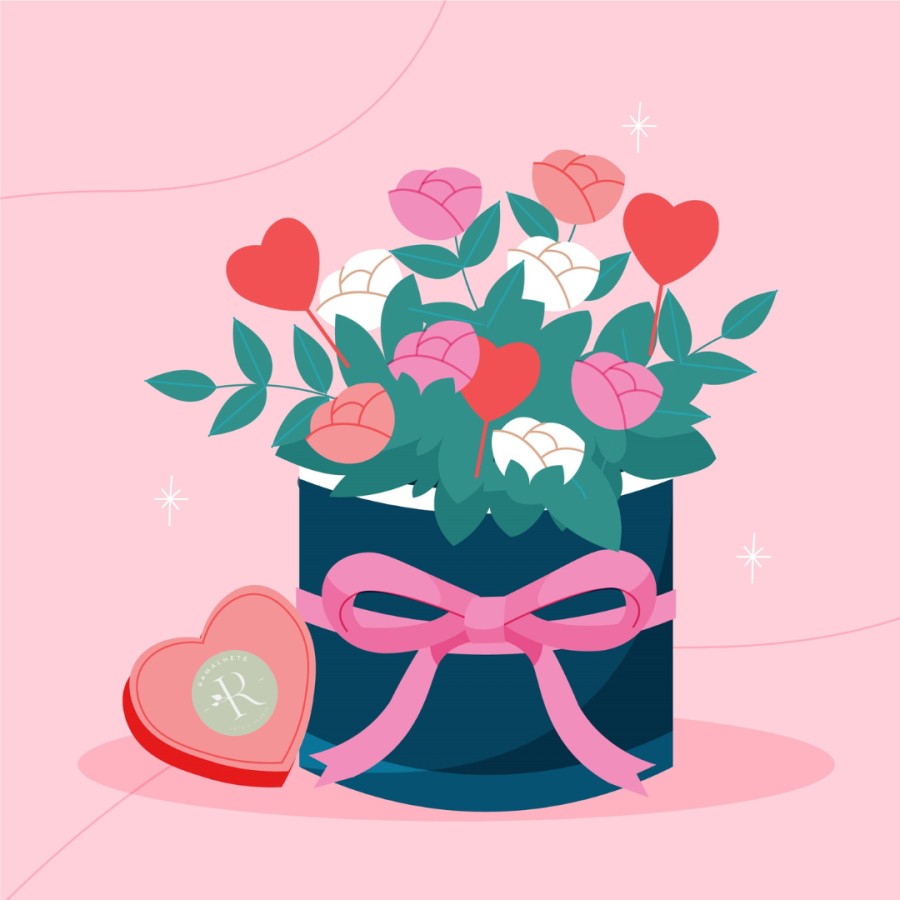 Caixas de flores personalizadas imagem