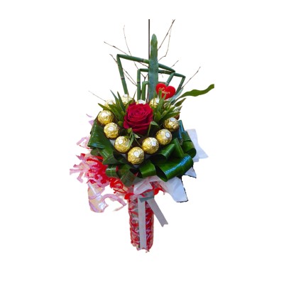 Bouquet de Flores com Ferrero